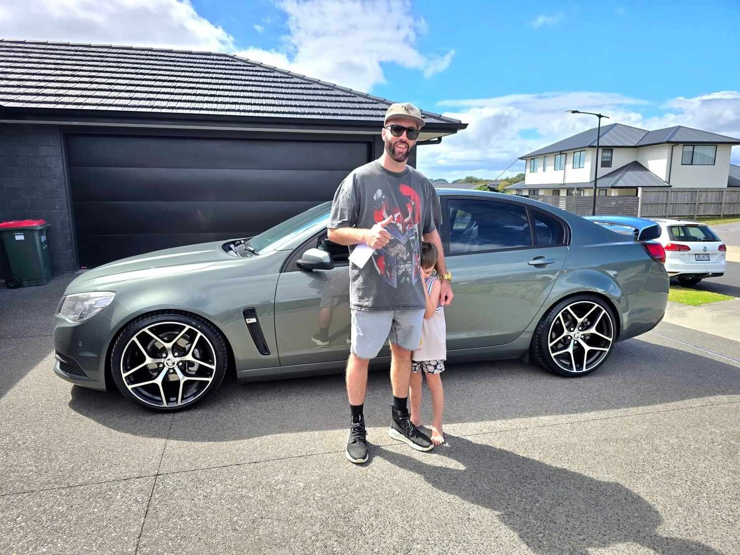 finished transporting sedan to customer