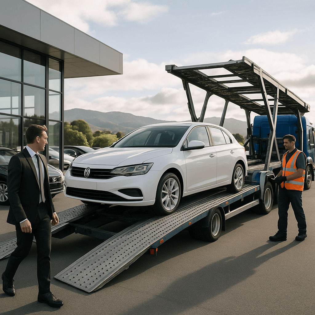 best way to transport car across north island